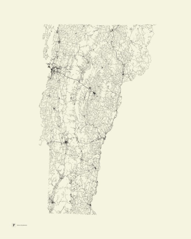 pavement only maps, maps by Fathom, Fathom, pavement maps, road only maps, Louisiana, Alaska, Vermont, Texas, off road maps, Grand Canyon map