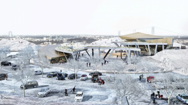 Daniel Libeskind, Lithuania, Liepkalnis Ski Hill, Beacon, Baltic region, Vilnius, ski attraction, ski destination, Lithuanian landscape, Vilnius Beacon, multipurpose destination, canopy