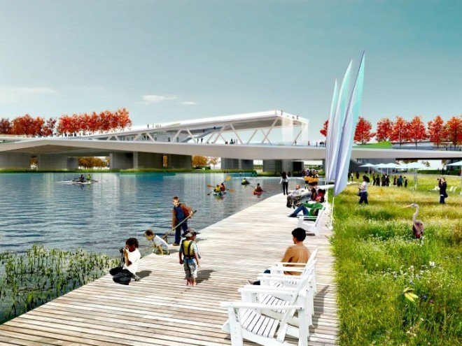 Washington DC Bridge, Washington DC bridge park, OMA + OLIN, urban park, urban design, DC park, DC bridge, elevated park