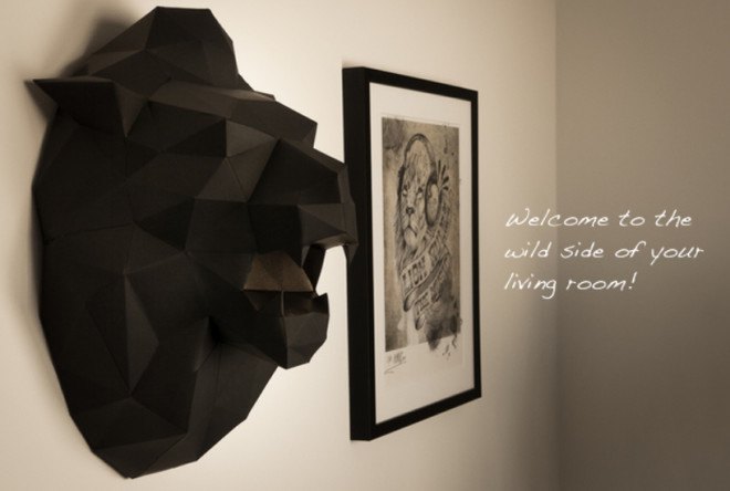 papertrophy, indiegogo, minimalist, art, safari trophy, animal trophy, paper art, ecofriendly paper, FSC certified paper, paper craft, paper sculptures, reader submitted content