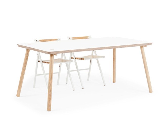 Reinier de Jong, Stip, birch plywood, ash, wood furniture, Stip table, dining table, reader submitted content, craftsmanship, furniture design, reader submitted content