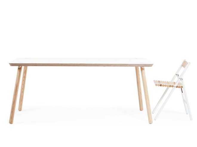 Reinier de Jong, Stip, birch plywood, ash, wood furniture, Stip table, dining table, reader submitted content, craftsmanship, furniture design, reader submitted content