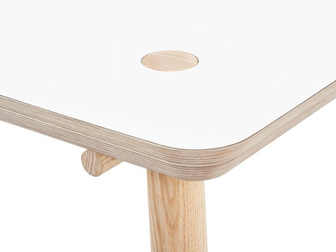 Reinier de Jong, Stip, birch plywood, ash, wood furniture, Stip table, dining table, reader submitted content, craftsmanship, furniture design, reader submitted content