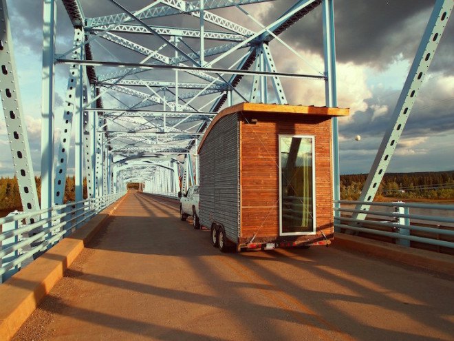 FSC wood, reclaimed materials, tiny house, Yukon, Pelly crossing, Lunos E2 heat recovery ventilator, heat recovery ventilator, LED light, touch dimmers, custom murphy bed, tiny home, micro house, tiny mobile home, Yukon College, Leaf House, version.3, version.3 house, Leaf House Small Space Design & Build, vacuum insulated panels