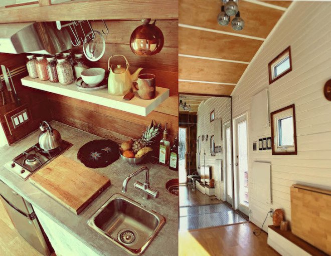 FSC wood, reclaimed materials, tiny house, Yukon, Pelly crossing, Lunos E2 heat recovery ventilator, heat recovery ventilator, LED light, touch dimmers, custom murphy bed, tiny home, micro house, tiny mobile home, Yukon College, Leaf House, version.3, version.3 house, Leaf House Small Space Design & Build, vacuum insulated panels