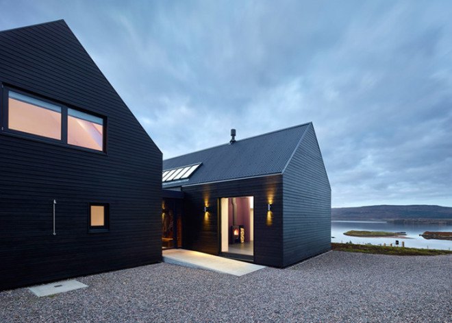 Black Colbost House, Black houses, Isle of Skye, Dualchas Architects, Dualchas Architects Colbost, Dualchas Architects black house, Dualchas Architects Isle of Skye, Isle of Skye architecture, black home, minimalist design, clean design, clean architecture, black architecture