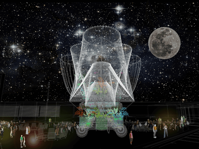 MoMA 2015 Young Architects Program, 2015 YAP competition, MoMA PS1, Andrés Jaque, Office for Political Innovation, COSMO, COSMO MoMA PS1, water purification, water issues, water poverty, water purification system, eco art, Warm Up summer music series, clean water, BAC Engineering and Consultancy