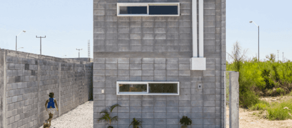 Casa Caja, Box House, S-AR Arquitectura, Comunidad Vivex, Monterrey, Mexico, affordable housing, concrete housing, low-cost housing, Mexico housing