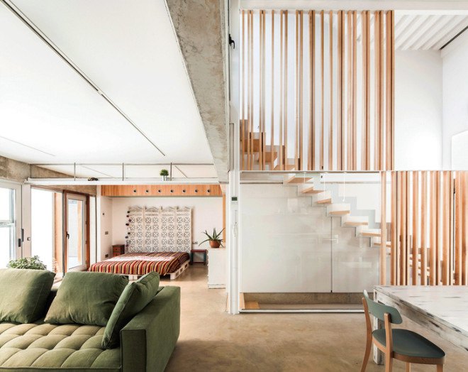 House Carrer Migdia, Sau Taller d’Arquitectura, Barcelona, concrete, daylit home, Barcelona house, residential architecture, timber, glass, natural ventilation, passive house