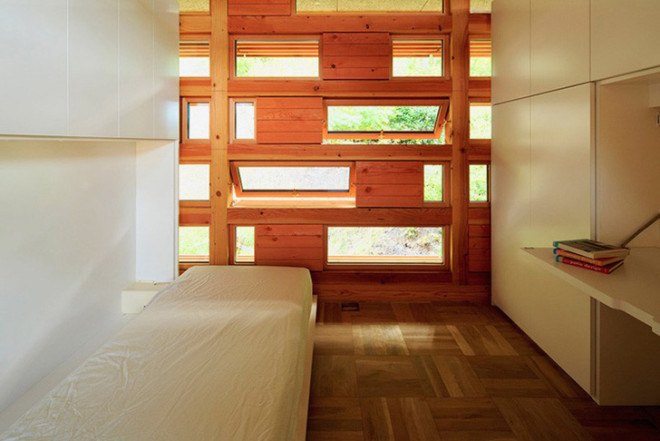 Japanese architecture, Japanese architects, Life Style Koubou, timber home, timber house, House in Itsuura, timber architecture, treehouse, tree house, Japan