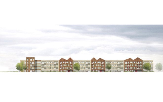 Jestico + Whiles, Caledonian Road, residential development, Jestico + Whiles, Standerwick Land Design, Telford Homes, landscaping, green architecture