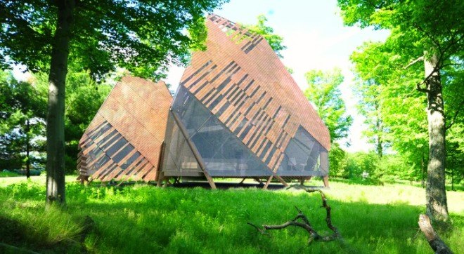 MU Architects, the Giants of Bigwin, architecture, Lake of Bays, Canada, Bigwin island housing competition, Bigwin golf club, prefab architecture, prefab design, Bigwin Island Block 78 Invited Design Competition, tee pees, hut designs, green design