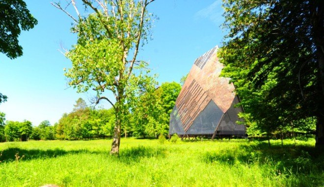MU Architects, the Giants of Bigwin, architecture, Lake of Bays, Canada, Bigwin island housing competition, Bigwin golf club, prefab architecture, prefab design, Bigwin Island Block 78 Invited Design Competition, tee pees, hut designs, green design