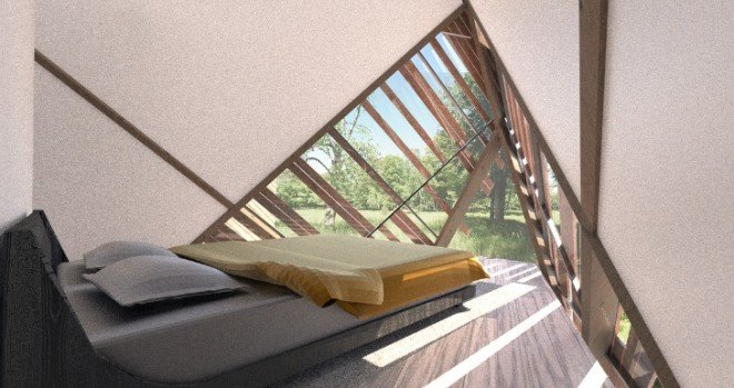 MU Architects, the Giants of Bigwin, architecture, Lake of Bays, Canada, Bigwin island housing competition, Bigwin golf club, prefab architecture, prefab design, Bigwin Island Block 78 Invited Design Competition, tee pees, hut designs, green design