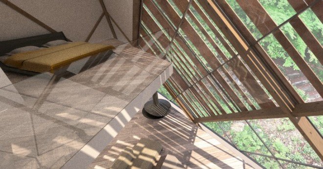 MU Architects, the Giants of Bigwin, architecture, Lake of Bays, Canada, Bigwin island housing competition, Bigwin golf club, prefab architecture, prefab design, Bigwin Island Block 78 Invited Design Competition, tee pees, hut designs, green design