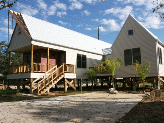 Biloxi model home, Parker House, Architecture for Humanity, AFH, humanitarian design