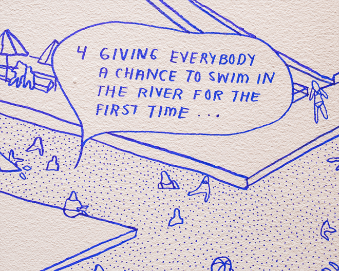 +pool, plus pool art exhibit, eco design, family design firm, floating pool, ace hotel, green architecture, green design, Jeffrey Franklin, kickstarter, new york city plus pool, play lab, plus pool, plus pool project