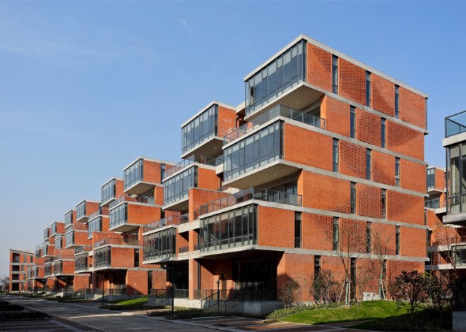 archi-union architects, archi-unions, sonjiang art campus, songjiang, china, chinese, architecture, architects, twisted roof, twisted, art, artist, studio