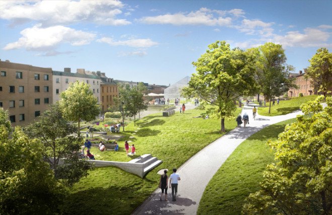 Utopia Arkitekter, Stockholm, Sweden, green roof terrace, green apartment building, green redevelopment, Tham Videgård Arkitekter, Swedish architecture, green architecture
