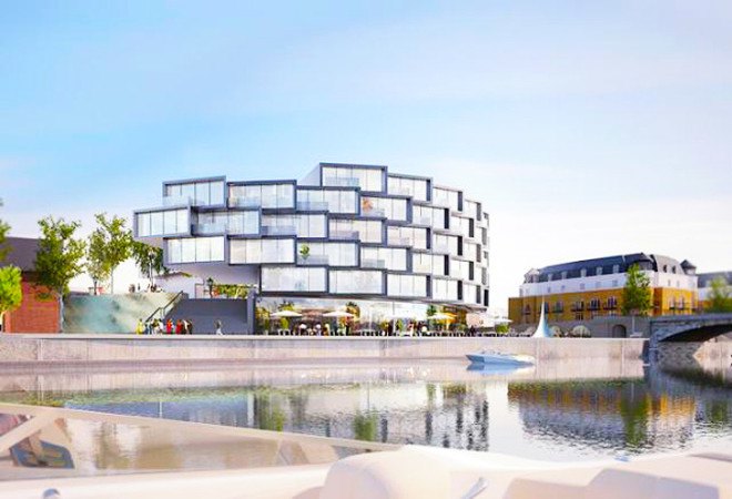 Architects of Invention, London, honeycomb, residential tower, vertical housing, glas facade, terraces, London architects, modular housing, green architecture