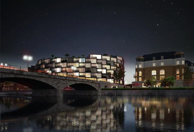 Architects of Invention, London, honeycomb, residential tower, vertical housing, glas facade, terraces, London architects, modular housing, green architecture
