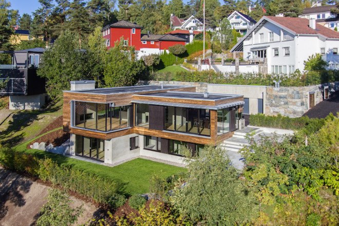 Villa Melkeveien, LOGG Arkitekter, Kebony, Kebony wood, environmentally friendly design, sustainably sourced wood, Kebony cladding, horizontal wood cladding, Norwegian architecture, Norway, Oslo,