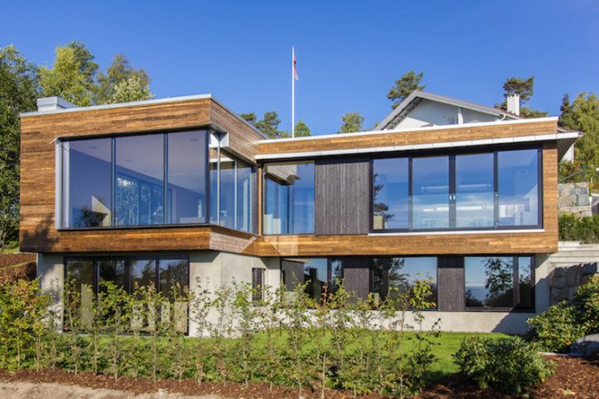 Villa Melkeveien, LOGG Arkitekter, Kebony, Kebony wood, environmentally friendly design, sustainably sourced wood, Kebony cladding, horizontal wood cladding, Norwegian architecture, Norway, Oslo,