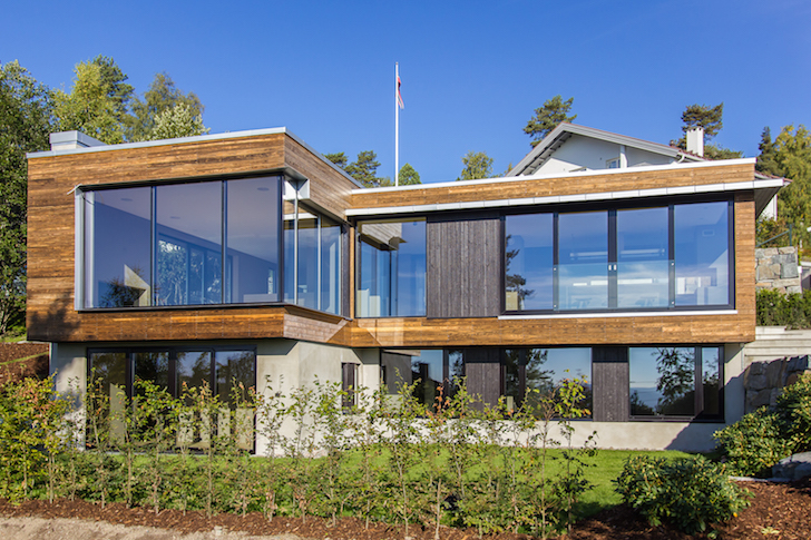 Villa Melkeveien, LOGG Arkitekter, Kebony, Kebony wood, environmentally friendly design, sustainably sourced wood, Kebony cladding, horizontal wood cladding, Norwegian architecture, Norway, Oslo,