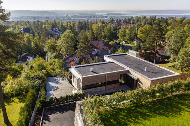 Villa Melkeveien, LOGG Arkitekter, Kebony, Kebony wood, environmentally friendly design, sustainably sourced wood, Kebony cladding, horizontal wood cladding, Norwegian architecture, Norway, Oslo,