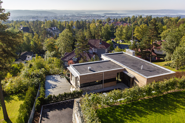 Villa Melkeveien, LOGG Arkitekter, Kebony, Kebony wood, environmentally friendly design, sustainably sourced wood, Kebony cladding, horizontal wood cladding, Norwegian architecture, Norway, Oslo,