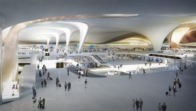 zaha hadid, zaha, zha, adpi, bejing, airport, worlds largest airport, sustainable design, Daxing District, ADP Ingeniérie