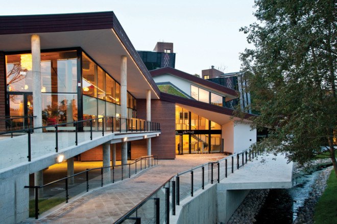 Zeimuls Center, Latvia, SAALS Architecture, green roof, green-roofed architecture, green architecture, terrain