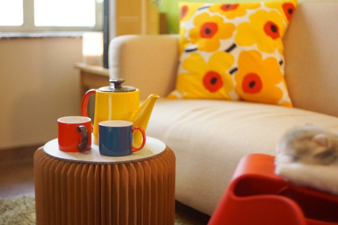 bookniture, folding table, folding chair, honeycomb, flat pack furntiture, green furniture, paper furniture