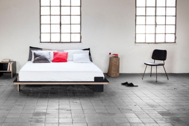 Reader submitted content, Rigo Letto, Formabilio, Arianna Giovacchini, bed frame, plywood, lacquered plywood, poplar plywood, minimalist
