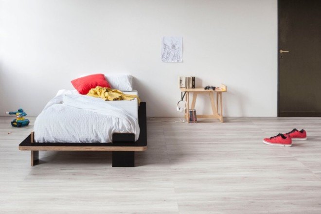 Reader submitted content, Rigo Letto, Formabilio, Arianna Giovacchini, bed frame, plywood, lacquered plywood, poplar plywood, minimalist
