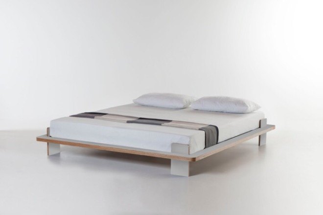 Reader submitted content, Rigo Letto, Formabilio, Arianna Giovacchini, bed frame, plywood, lacquered plywood, poplar plywood, minimalist