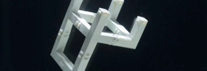 MIT, MIT self-assembly lab, self-assembling chair, autonomous furniture, chair that assembles itself, underwater self-assembling chair, MIT experiments, MIT engineering projects