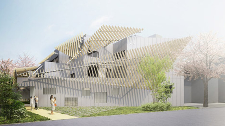 japanese architecture, japanese hospital, tokyo hospital, kengo kuma, seijo kinoshita hospital, natural lighting indoors, landscaped garden, green spaces in hospitals