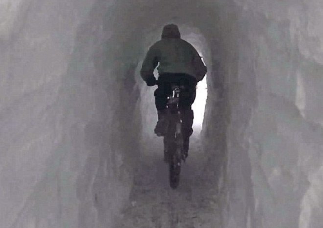 winter, snowfall, snow, 2015, 2014, snow tunnel, boston, canada, bike path