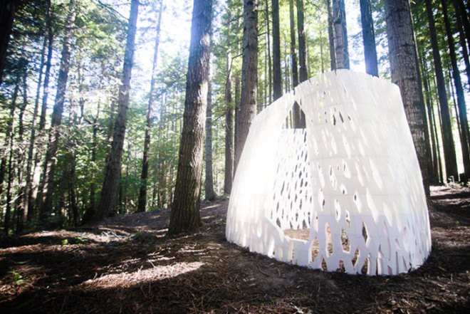 3D printing, 3D printed architecture, 3D printed structures, Erik J. Durwood, Michiel van der Kley, Egg Pavilion, DesignLabWorkshop, LED Glowing Pavilion, Andrey Rudenko, DIY, 3D printing machines, SmithAllen, WinSun