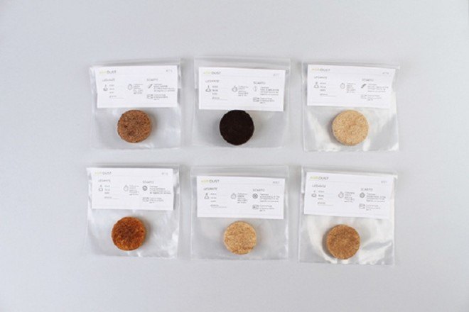 AgriDust, biodegradable material, food waste, organic waste, composting, 3d printing, green packaging, recycled material, waste reuse, green materials, green technology