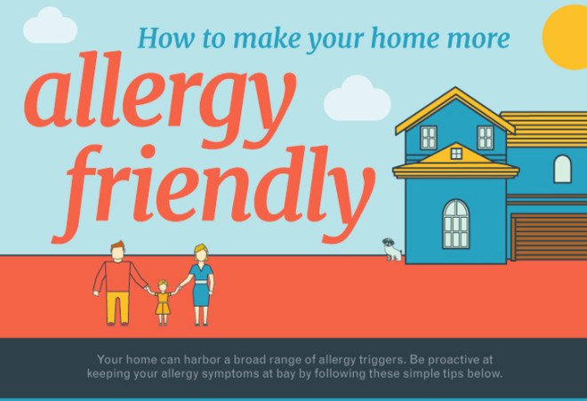 Infographic, infographic, allergy-friendly home, allergy-friendly, allergies, allergens