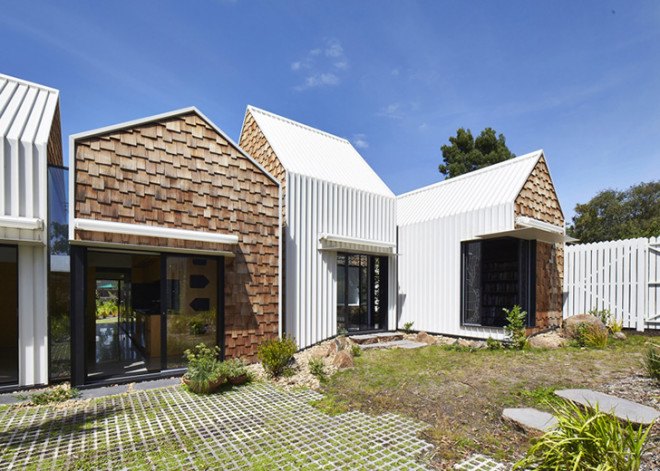 Andrew Maynard architects, Andrew Maynard, Andrew Maynard Australia, Tower House, Tower House Australia, village house, anti-monolith house, anti-mcmansion, mcmansion alternatives, expanding homes, green renovations, expanding small homes. creative home extensions