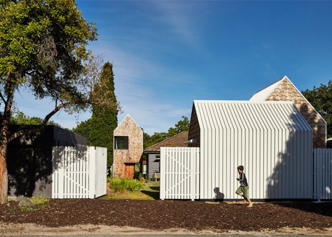Andrew Maynard architects, Andrew Maynard, Andrew Maynard Australia, Tower House, Tower House Australia, village house, anti-monolith house, anti-mcmansion, mcmansion alternatives, expanding homes, green renovations, expanding small homes. creative home extensions