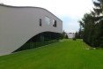 Auto family house, KWK Promes, Poland, drive thru art gallery, automobiles, car, eco-friendly car, green roof, modern home, art gallery, cantilever