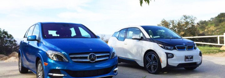 bmw, bmw i3, mercedes-benz, mercedes-benz b-class electric drive, bmw electric car, mercedes electric car, electric car, car review, review, electric motor, lithium-ion battery, green car, green transportation, los angeles