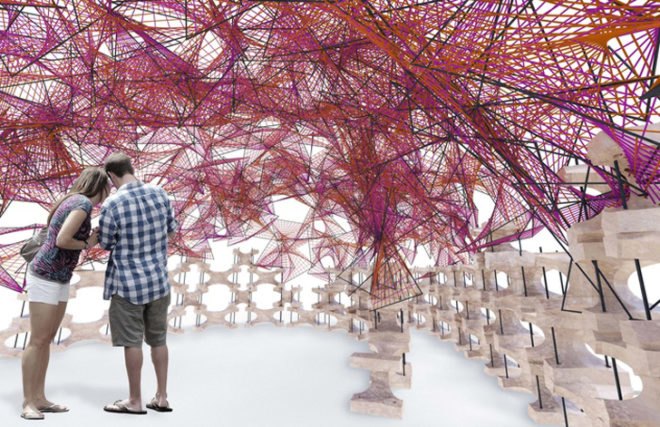 green design, eco design, sustainable design, Figment festival, City of Dreams Pavilion, Billion Oyster Pavilion, BanG Studio, New York Harbor School, raising oysters