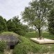 bomb shelter, converted bomb shelter, wartime bunker, bunker, concrete bunker, B-ILD, Bunker pavilion by b-ILD, Cabanon de Vancances, Le Corbusier, Fort Vuren, holiday home, vacation home, the netherlands, MERANTI plywood,