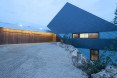 Edge House, Mobius Architecture, terrace, cantilever, Krakow, Poland, pitched roof, stone and timber, stone house, lime rock, family house, green architecture