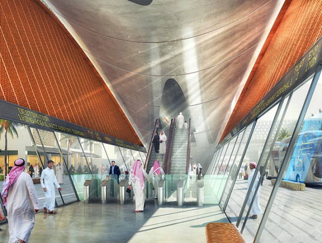 Foster + Partners, Foster + Partners Architects, F+P, Jeddah, Jeddah Saudi Arabia, Saudi Arabia, Jeddah public transportation, Al Balad, public transportation, Saudi Arabia public transport, public transport system, urban public transport, public transportation network, green transportation, subway, metro, bus, buses, cycling
